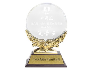 流量王獎(jiǎng)杯-東晟唇形密封圈