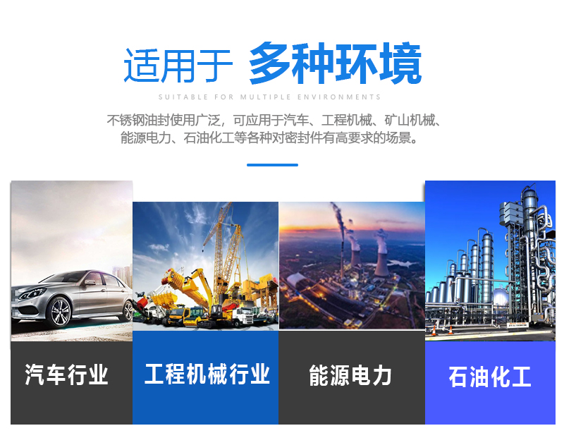 不銹鋼骨架油封應(yīng)用場景